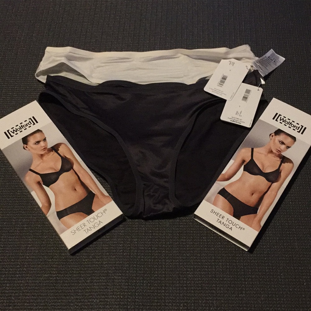 2 New Wolford Sheer Touch Tanga - Bundle Size M